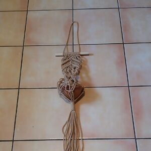 Handcrafted Macramé Plant Hanger - Tan
